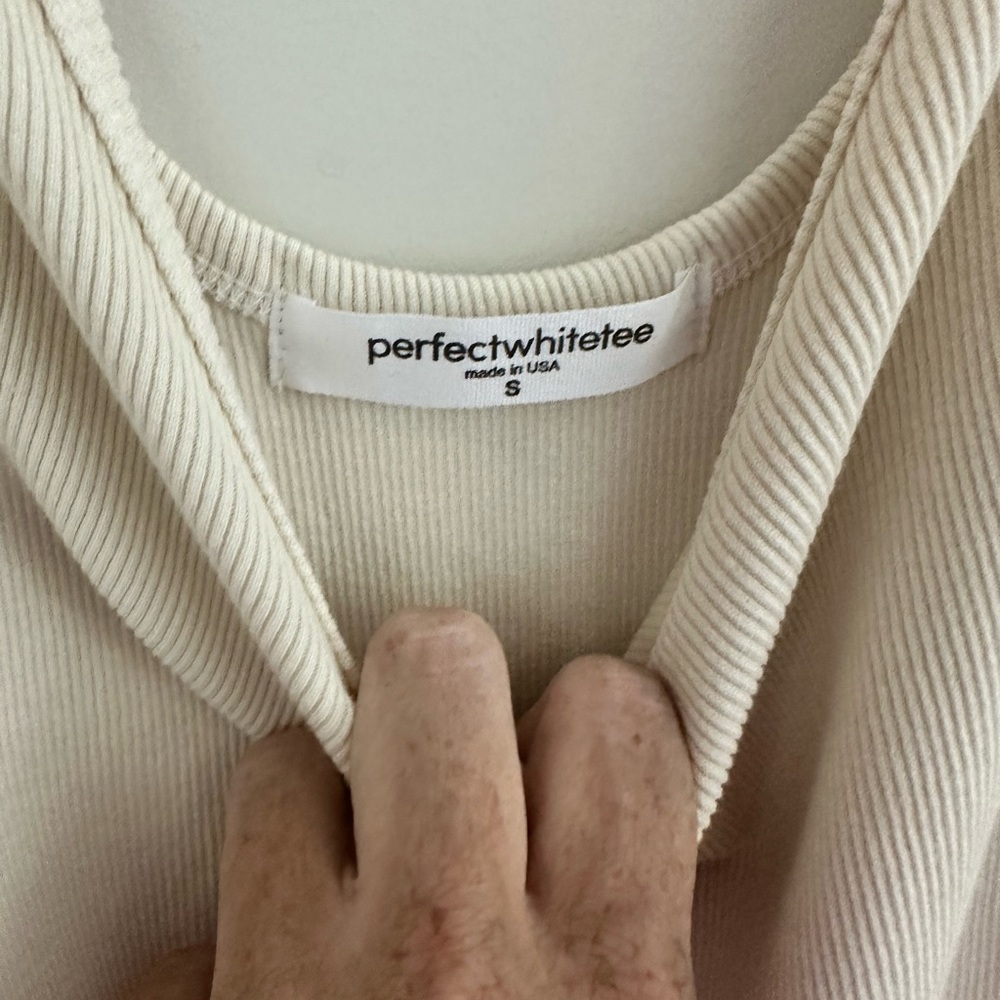 Perfect White Tee Blondie Dress Cream SMALL